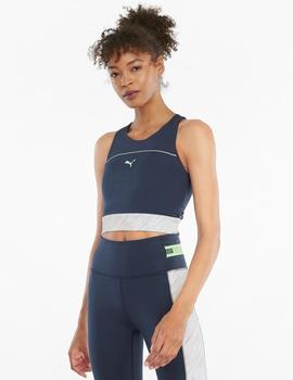 TOP PUMA RUN HIGH SHINE CROP TANK W