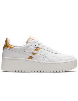 ZAPATILLA ASICS JAPAN S PF, PLATAFORMA BLANCA/ORO