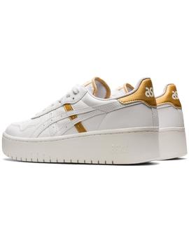 ZAPATILLA ASICS JAPAN S PF, PLATAFORMA BLANCA/ORO