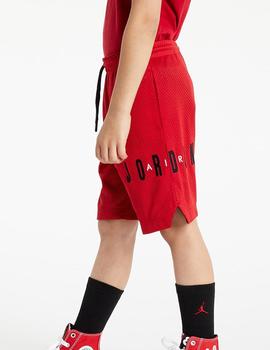 SHORT JORDAN JUNIOR JUMPMAN AIR MESH, ROJO