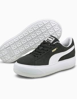 ZAPATILLA PUMA SUEDE MAYU, PLATAFORMA NEGRA