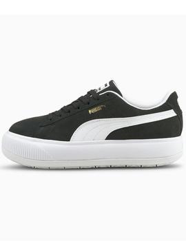 ZAPATILLA PUMA SUEDE MAYU, PLATAFORMA NEGRA