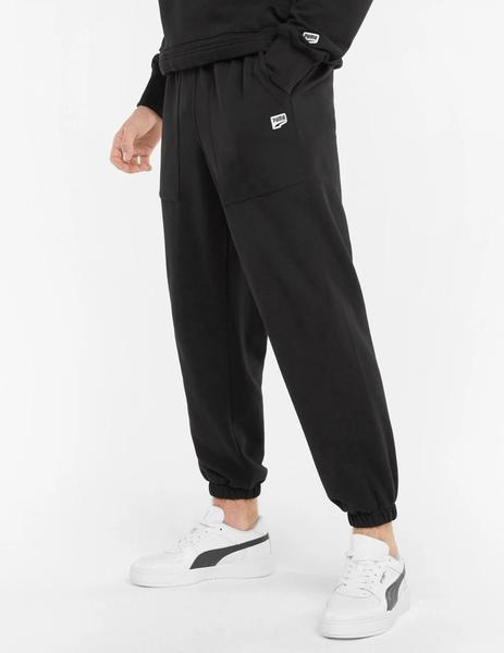 PANTALÓN PUMA PARA HOMBRE CON PUÑO DE GOMA, NEGRO