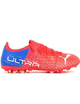 BOTA DE FÚTBOL PUMA ULTRA 3.3 MG, ROJA