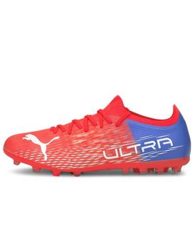 BOTA DE FÚTBOL PUMA ULTRA 3.3 MG, ROJA
