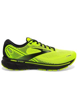 ZAPATILLA RUNNING BROOKS GHOST 14, AMARILLO FLUOR