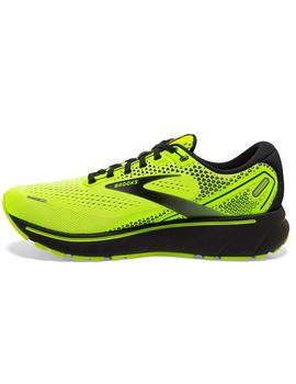 ZAPATILLA RUNNING BROOKS GHOST 14, AMARILLO FLUOR