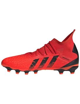 BOTA DE FÚTBOL ADIDAS PREDATOR FREAK .3 MG ROJA