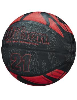 BALÓN DE BALONCESTO WILSON 21 SERIES SZ7, NEGRO/RO