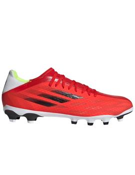 BOTA DE FÚTBOL ADIDAS X SPEEDFLOW.3 MG, ROJA