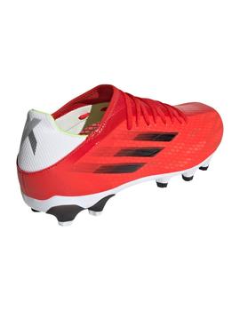 BOTA DE FÚTBOL ADIDAS X SPEEDFLOW.3 MG, ROJA