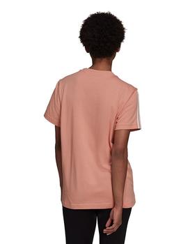 CAMISETA ADIDAS MANGA CORTA, SALMON/BLANCO