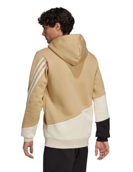 SUDADERA ABIERTA CON CAPUCHA ADIDAS HOMBRE, CAMEL
