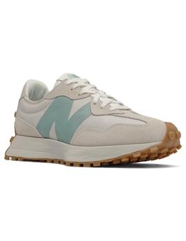NEW BALANCE 327 MUJER, GRIS/VERDE