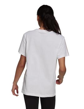 CAMISETA ADIDAS MUJER, OVERESIZE BLANCA MANGA CORT