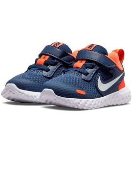 ZAPATILLA NIKE REVOLUTION 5 BABY/TODDLER, MARINO