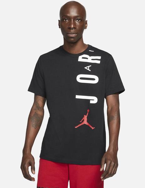 CAMISETA JORDAN MANGA NEGRA, PARA