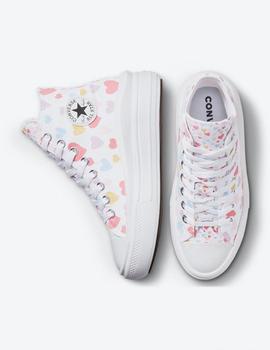 ZAPATILLA CONVERSE ALL STAR MOVE, CORAZONES 