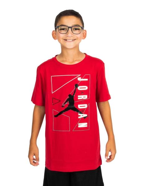 CAMISETA JORDAN JUNIOR MANGA CORTA, ROJA