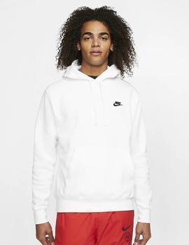 sudadera nike con capucha blanco