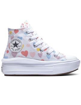 ZAPATILLA CONVERSE  ALL STAR MOVE KIDS, CORAZONES