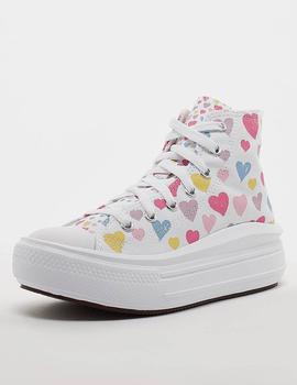 ZAPATILLA CONVERSE  ALL STAR MOVE KIDS, CORAZONES