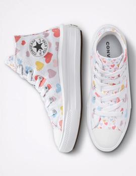 ZAPATILLA CONVERSE  ALL STAR MOVE KIDS, CORAZONES