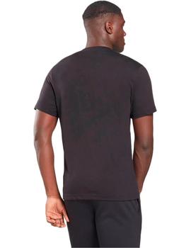 CAMISETA REBOOK MANGA CORTA  VECTOR , NEGRA