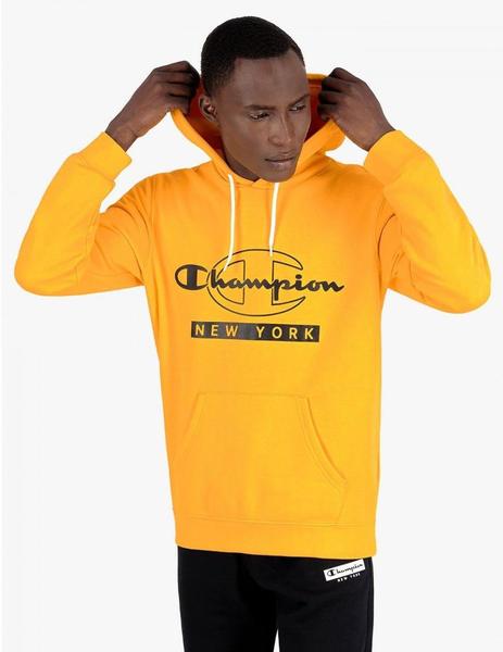 Asombrosamente congelador Higgins SUDADERA HOMBRE CON CAPUCHA CHAMPION NEW YORK, AMARILLA