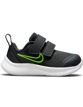 ZAPATILLA NIKE STAR RUNNER 3 BEBÉ, CON VELCRO, GRIS