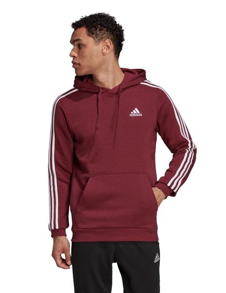 crecer Persona con experiencia Abolido SUDADERA DE CAPUCHA ADIDAS CLASSIC TRES BANDAS GRANATE