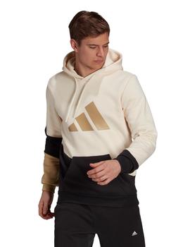 SUDADERA ADIDAS CON CAPUCHA HOMBRE, BEIGE