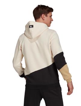 SUDADERA ADIDAS CON CAPUCHA HOMBRE, BEIGE