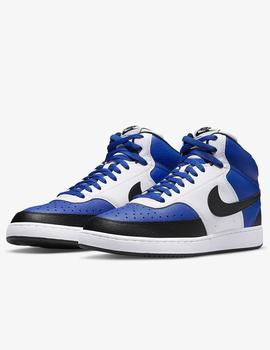 ZAPATILLA NIKE COURT VISION MID NBA MEN'S, AZUL/NE