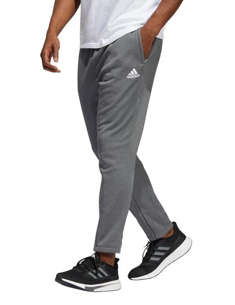 PANTALON ADIDAS HOMBRE GRIS, LARGO, POLIESTER