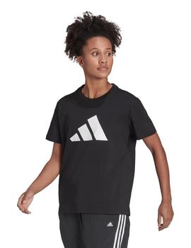 CAMISETA ADIDAS MANGA CORTA NEGRA, MUJER