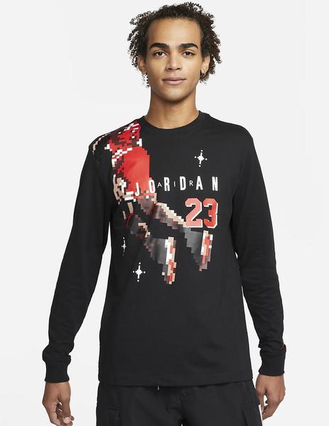 CAMISETA JORDAN HOLIDAY LARGA, NEGRA