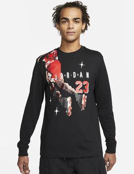 CAMISETA JORDAN BRAND HOLIDAY MEN'S MANGA LARGA, NEGRA