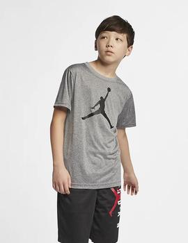 CAMISETA JORDAN MANGA CORTA JR. JUMPMAN GRIS