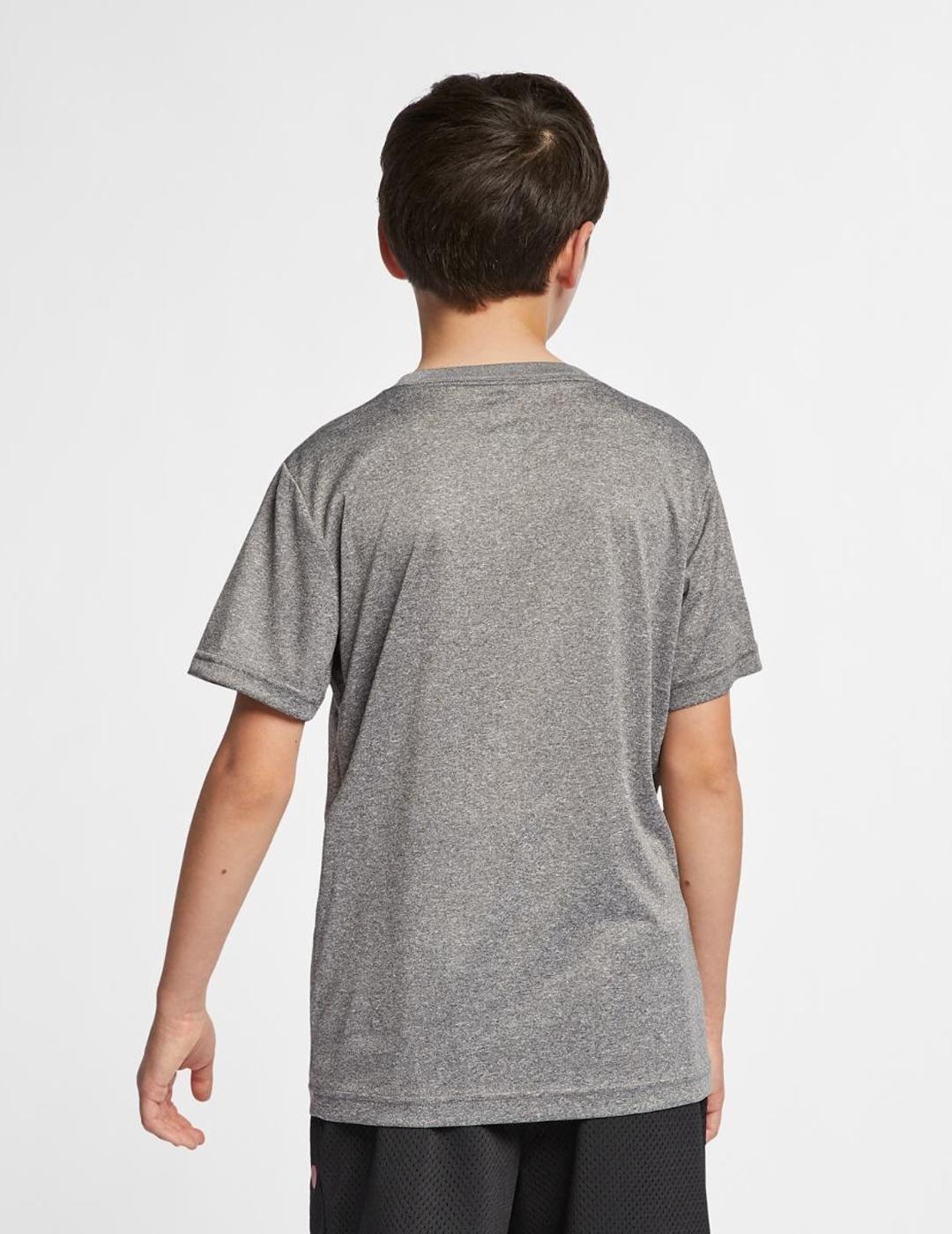 CAMISETA JORDAN MANGA CORTA JR. JUMPMAN GRIS