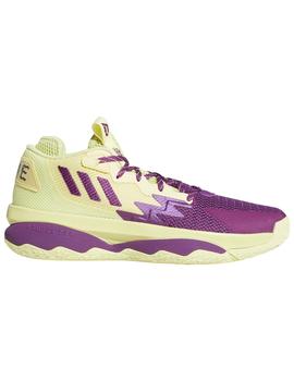 ZAPATILLA BALONCESTO ADIDAS DAME 8, AMARILLA/MALVA