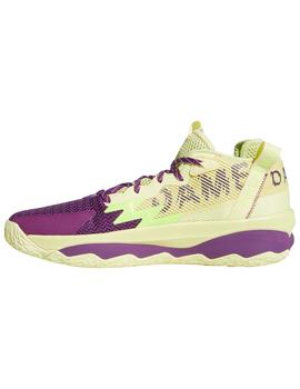 ZAPATILLA BALONCESTO ADIDAS DAME 8, AMARILLA/MALVA