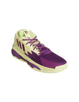 ZAPATILLA BALONCESTO ADIDAS DAME 8, AMARILLA/MALVA