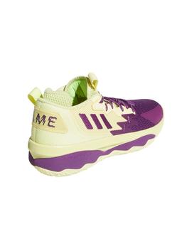 ZAPATILLA BALONCESTO ADIDAS DAME 8, AMARILLA/MALVA