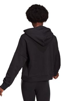 SUDADERA ADIDAS DE CAPUCHA NEGRA, MUJER