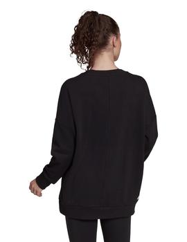 SUDADERA ADIDAS MUJER, CUELLO REDONDO NEGRA