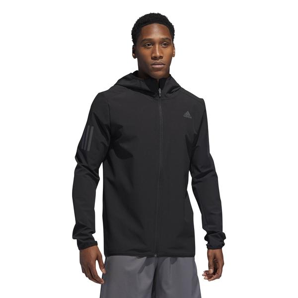 CHAQUETA RUNNING ADIDAS CAPUCHA RESPONSE NEGRA