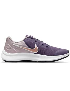 ZAPATILLA NIKE STAR RUNNER 3 BIG KIDS' ROAD R, MALVA