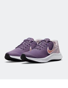 ZAPATILLA NIKE STAR RUNNER 3 BIG KIDS' ROAD R, MALVA