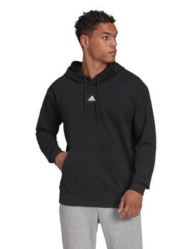 SUDADERA ADIDAS DE CAPUCHA NEGRA, PARA HOMBRE